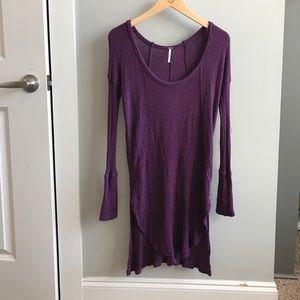 FREE PEOPLE purple long sleeve shirt
